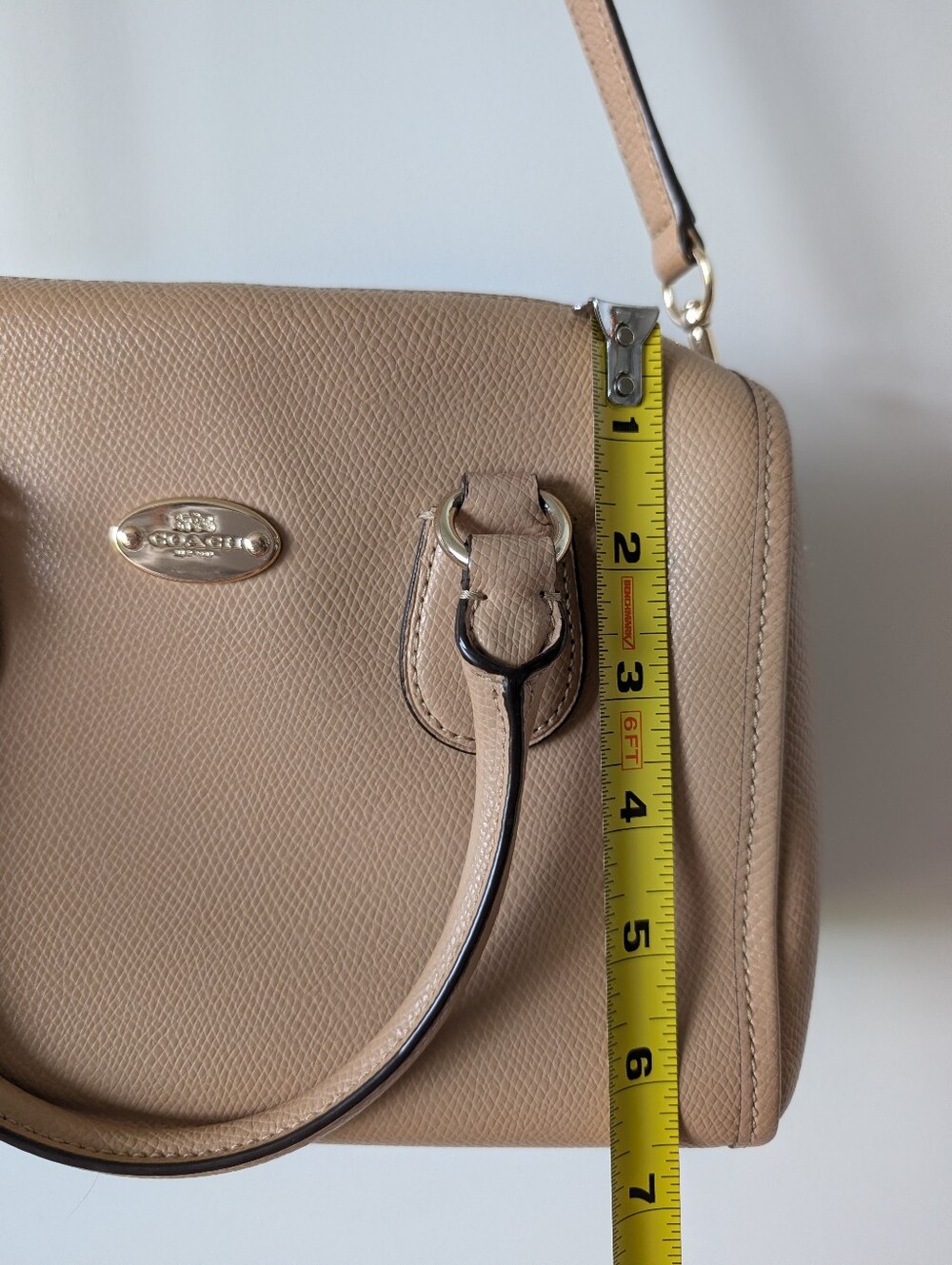 Coach Tan Leather Crossbody AS IS - Picture 15 of 16